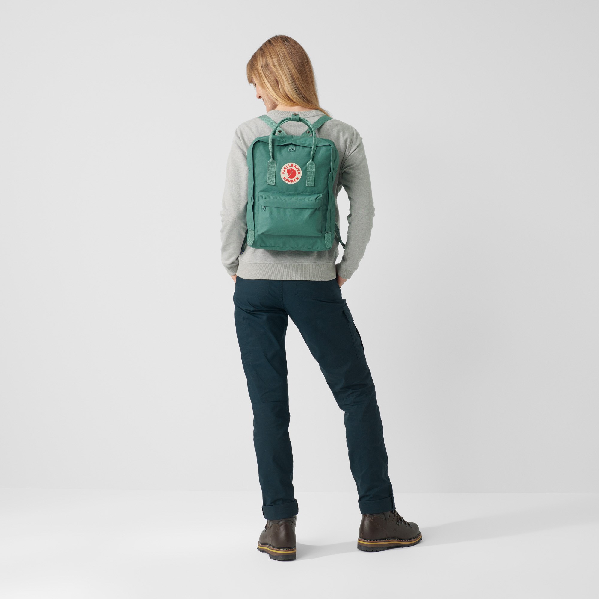 Fjallraven Kan ken 16L Forest Green Backpack Fox School Waterproof Canvas Bag